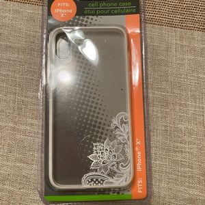 E Circuit Cell Phone Case iPhone X Clear NEW